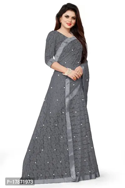 JEQUARD NET BRASSO MOTI FANCY SAREE-thumb3