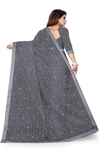 JEQUARD NET BRASSO MOTI FANCY SAREE-thumb3