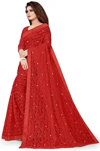 JEQUARD NET BRASSO MOTI FANCY SAREE-thumb1