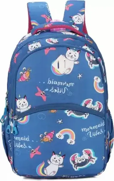 BURRAQUE School bag for girls  School bags  School bag for kids  School bag 30 Waterproof School Bag  Blue 30 L