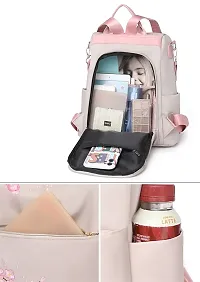 Stylish And Durable Beige PU Backpacks-thumb2