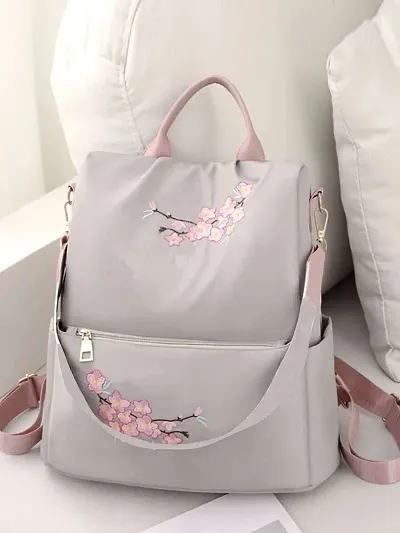 Stylish And Durable Beige PU Backpacks