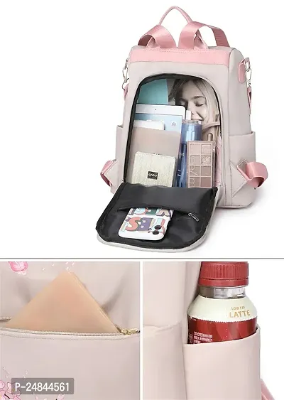 Stylish And Durable Beige PU Backpacks-thumb4