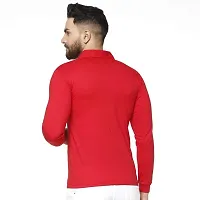 JANGOBOY Men's Collar Neck Full Sleeve Cotton Blend T-Shirt-thumb1