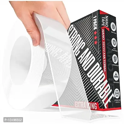 Nano Tape Double Sided Tape Heavy Duty Multipurpose Removable Traceless Mounting Adhesive Tape for Walls Washable Reusable-thumb0