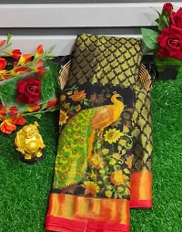 Attractive  brasso viscose silk   saree with blouse-thumb3