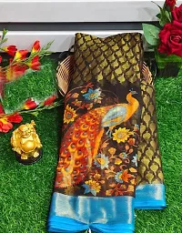 Attractive  brasso viscose silk   saree with blouse-thumb2