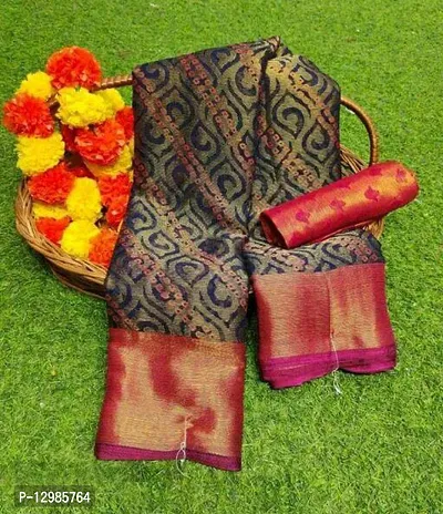 beautyfull  brasso viscose silk   saree with blouse