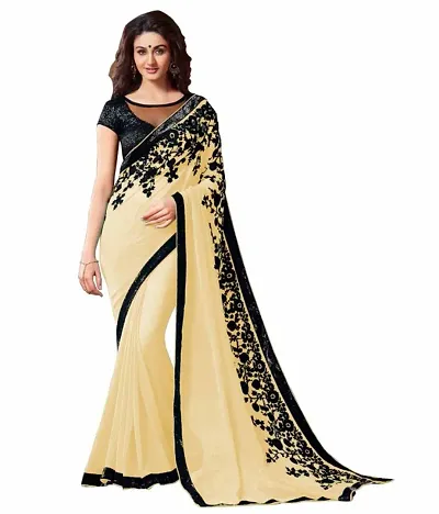 Partywear Georgette Embroidered Sarees