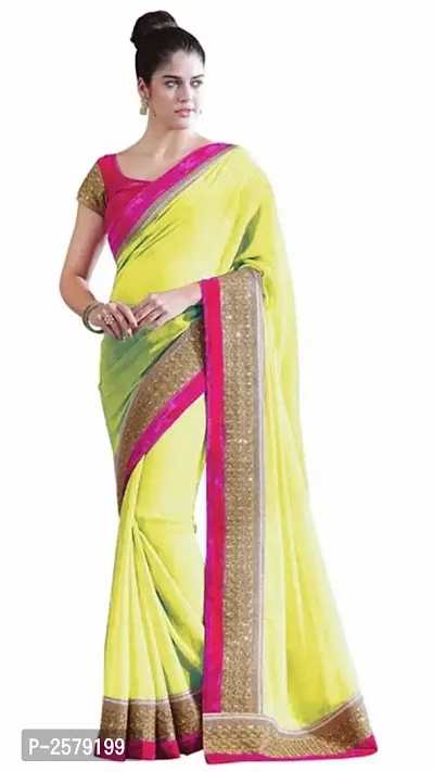 Multicoloured Georgette Saree With Blouse Piece