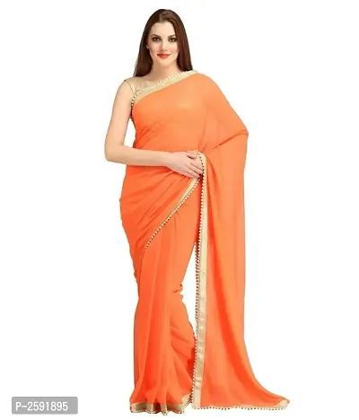 Georgette Saree With Blouse Piece