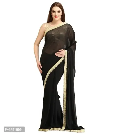 Georgette Saree With Blouse Piece