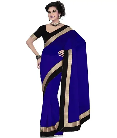 Trending Georgette Saree with Blouse piece 