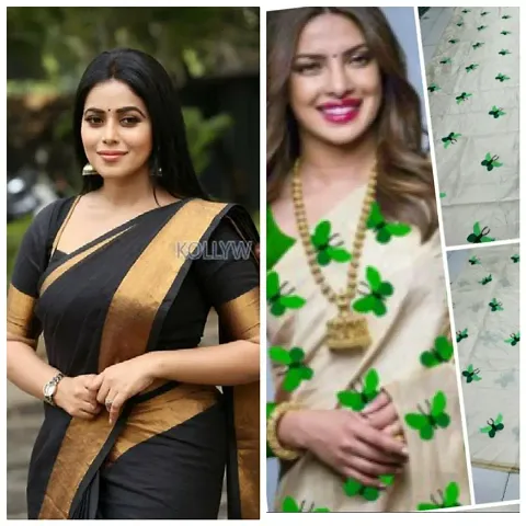 Buy One Get One Cotton Silk Embroidered Sarees