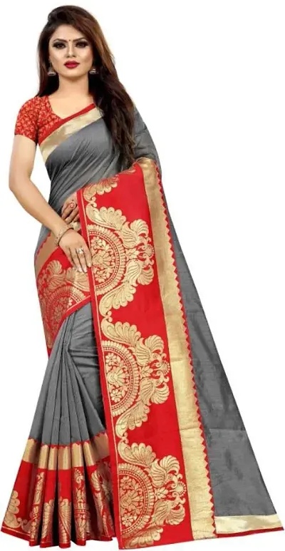 Beautiful Blend Saree With Blouse Piece