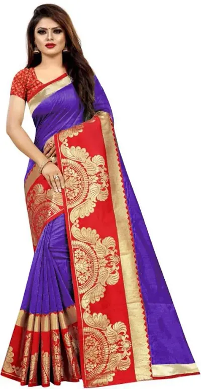 Silk Woven Design Saree with Blouse piece