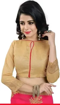 Exclusive Georgette Embroidered Saree with Blouse piece-thumb1