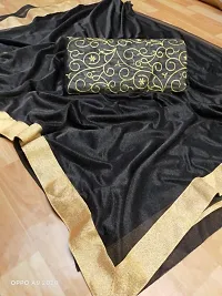 Beautiful Art Silk Saree with Blouse piece-thumb2