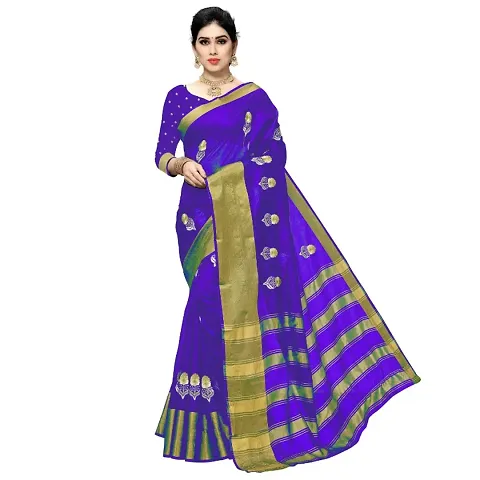 Elegant Cotton Silk Saree with Blouse piece 