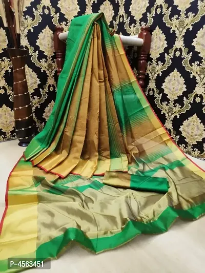 Latest Attractive Cotton Silk Saree with Blouse piece