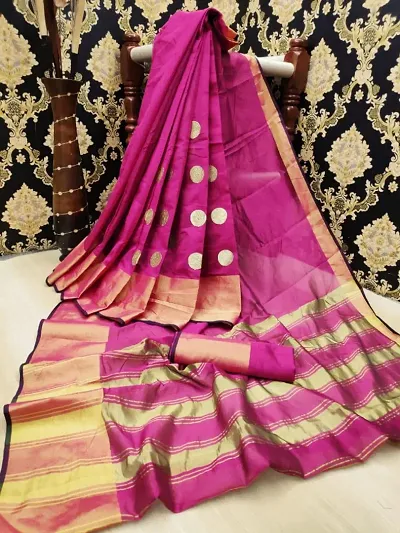 Latest Attractive Silk Saree with Blouse piece