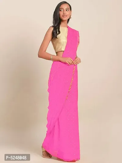 Beautiful Georgette Saree with Blouse piece-thumb0