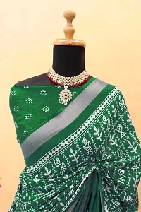 Classic Art Silk Printed Saree with Blouse piece-thumb1