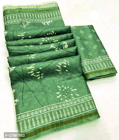 Classic Jute Silk Saree with Blouse piece