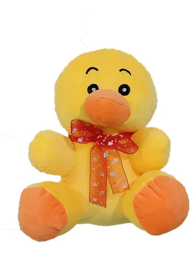 Joy Stories Stuffed Plush Yellow Duck Soft Toy for Kids, Realistic Cuddly Animal Play Toys for Baby Boy & Girl - 30 cm