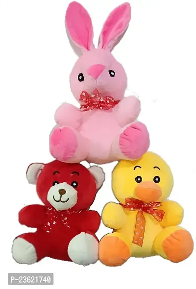 soft toys duck teddy and rebbit 25 cm emrodry