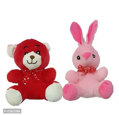 soft toys teddy and rebbit 25 cm emrodry