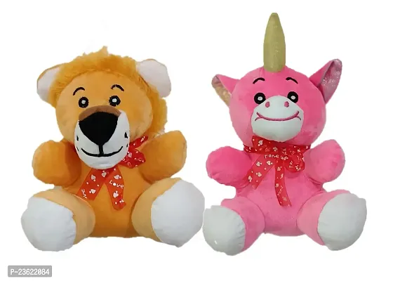 soft toys lion and unicorn 25 cm emrodry-thumb0