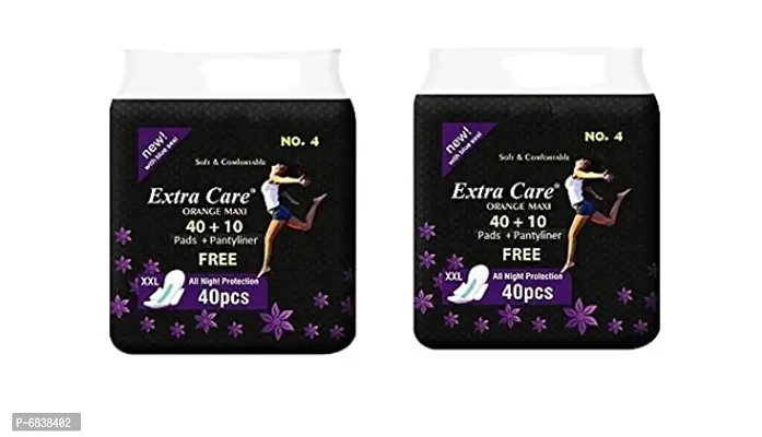 Extra Care Sanitary Pad ( 40+10 )  Pack of 2