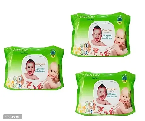 Extra Care Baby Wipes (Pack of 3)-thumb0