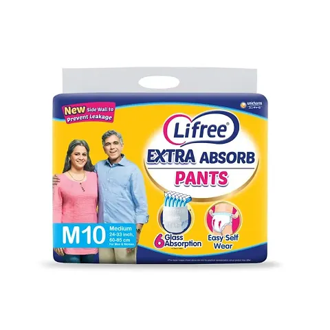 ELDURO Pants,71-111Cm (28-44) Unisex With Wetness Indicator Adult Diapers  - M - Buy 10 ELDURO Adult Diapers