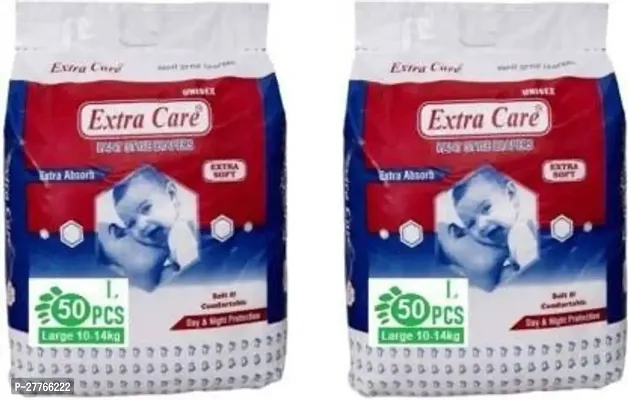 L size Extra Care Baby Pant Diaper 100 piece - pack of 2-thumb0