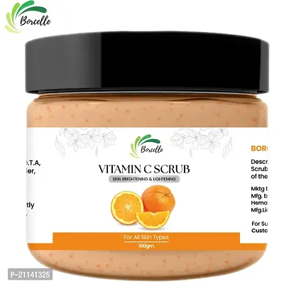 Borcelle Natural Vitamin C Face Brightening Exfoliating Scrub Face Scrubs