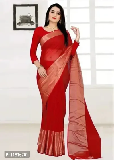 Fancy Chiffon Saree with Blouse Piece for Women