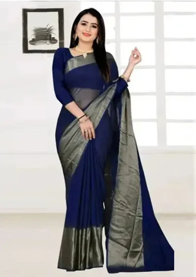 New In Chiffon Saree with Blouse piece