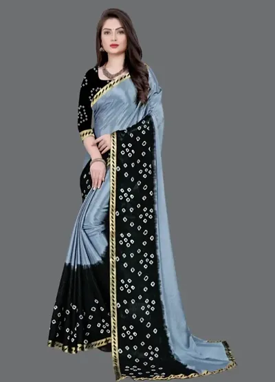 Stylish Fancy Designer Crepe Saree With Blouse Piece For Women