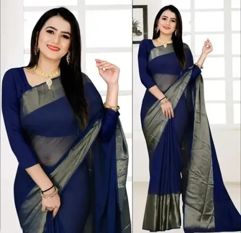 Chiffon Saree with Blouse piece