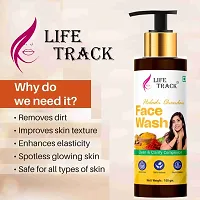 Lifetrack Haldi Chandan Face Wash - Face Wash For Women  Men - Natural Beauty Products - Natural Extract Of Chandan And Turmeric-thumb3