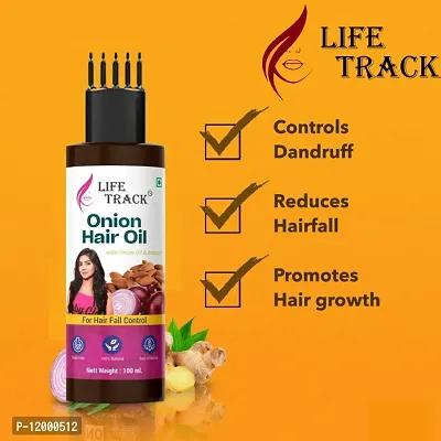 Lifetrack Onion Hair Oil And Shampo For Hair Fall Control Combo Pack 200ml 100% Natural-thumb3