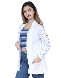 BG ONLINE Women/Girl's Cotton Casual Shrugs with Pocket  Full Sleeves-thumb2