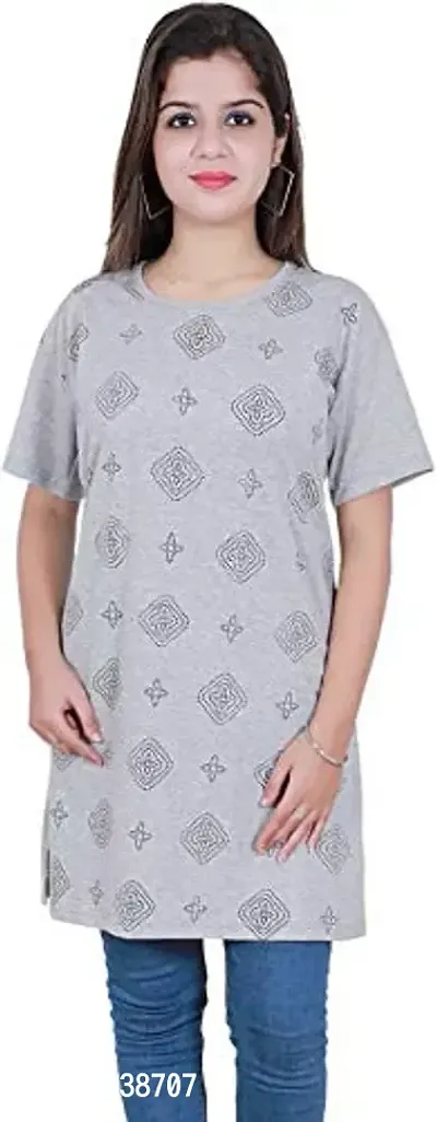 BG Women Long T-Shirt (Small Box, Grey)-thumb0