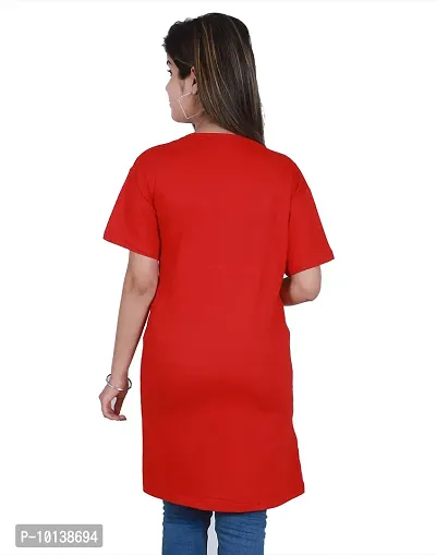 BG Women Long T-Shirt (Rajsthani,Red)-thumb5