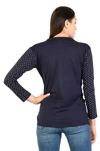 BG ONLINE Women/Girl's Cotton Casual Shrugs with Pocket & Full Sleeves (Navy Blue)-thumb3