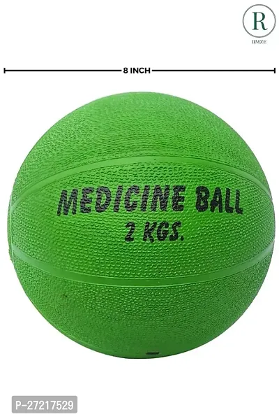 Professional Medicine Ball For ABS Core Strength Training Green 2 Kgs-thumb3