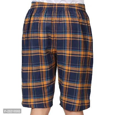 GLOWBODY Men Long Bermuda Shorts Outdoor Shorts (L, Long Bermuda Check Bright)-thumb5