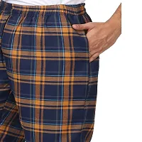 GLOWBODY Men Long Bermuda Shorts Outdoor Shorts (L, Long Bermuda Check Bright)-thumb1